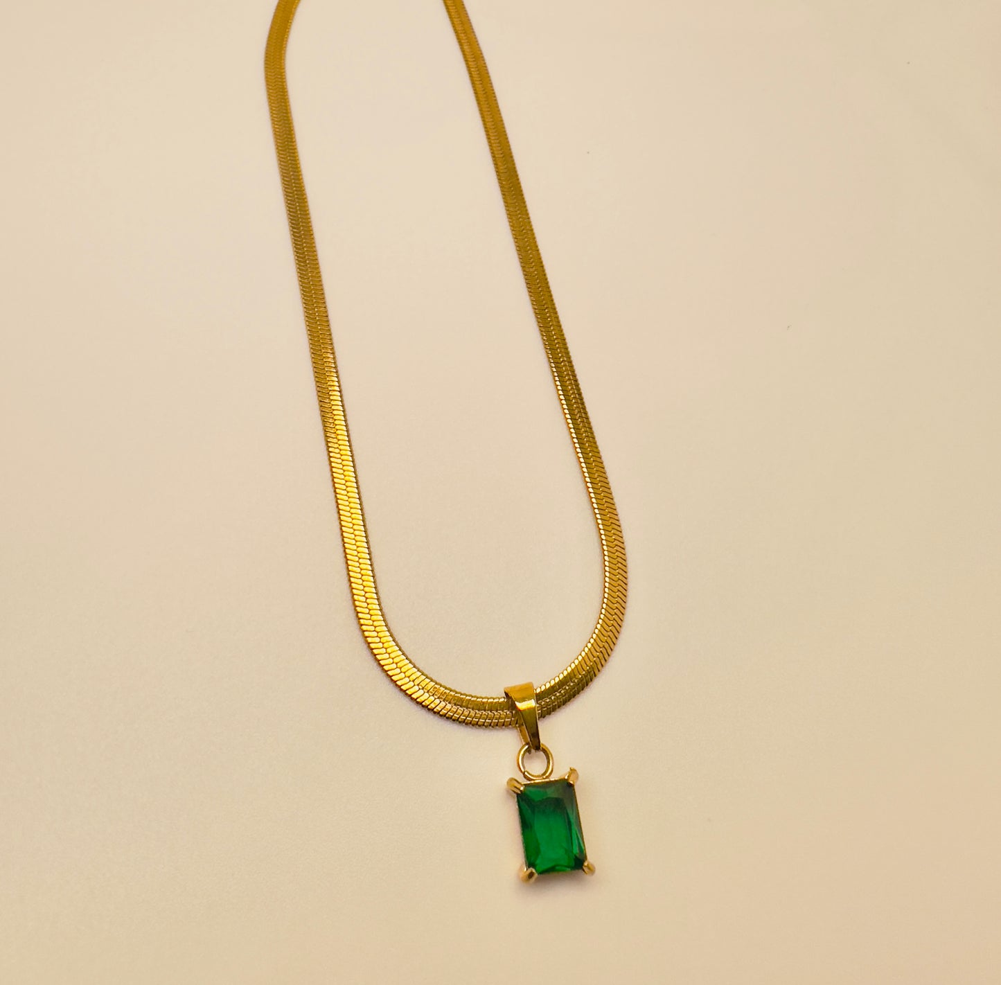 Emerald green stone Pendant
