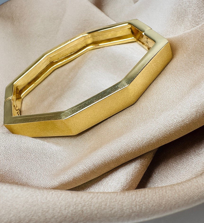 Golden Hex Bangle