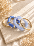 Blue Haze Bangle Stack
