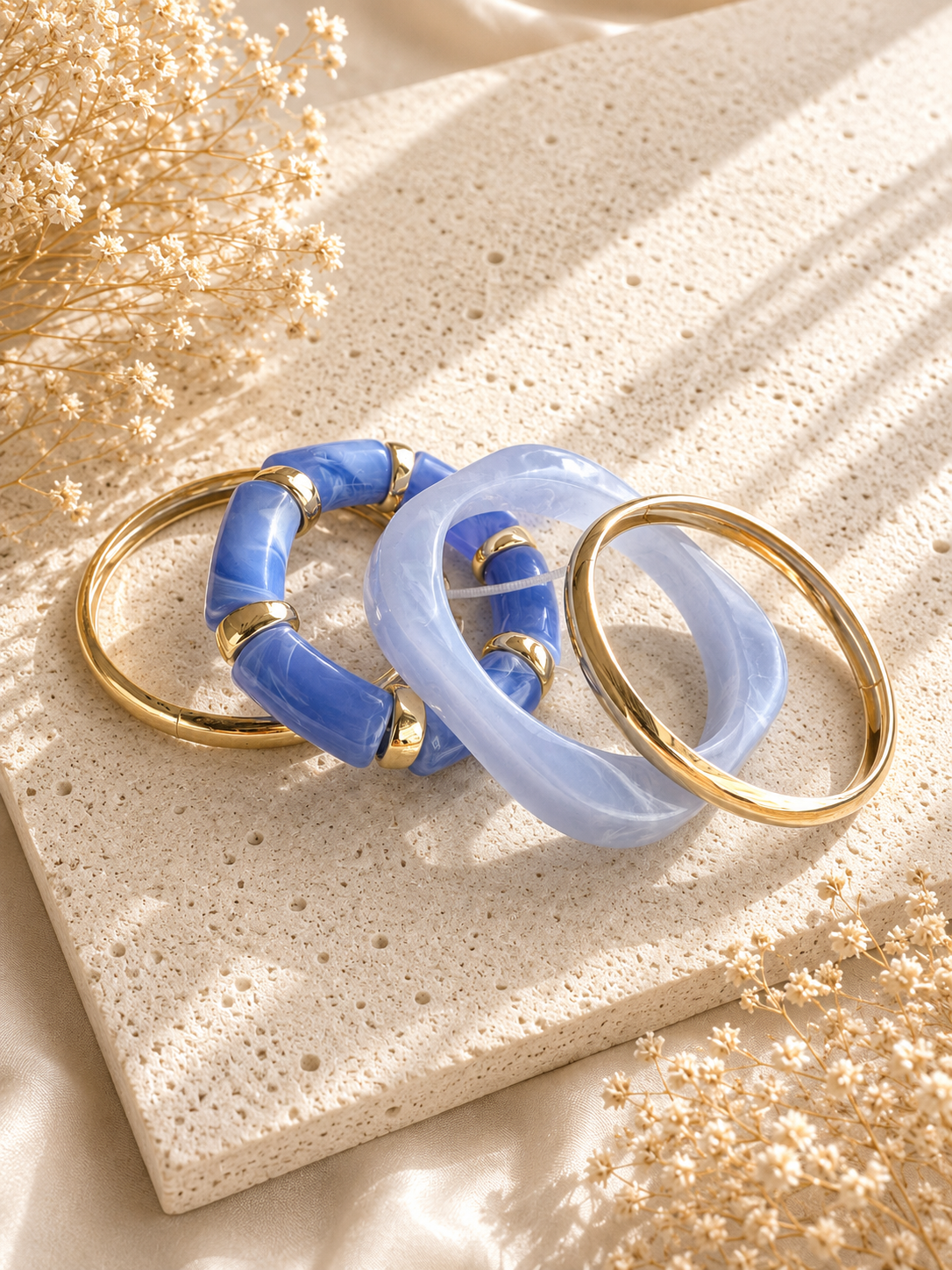 Blue Haze Bangle Stack