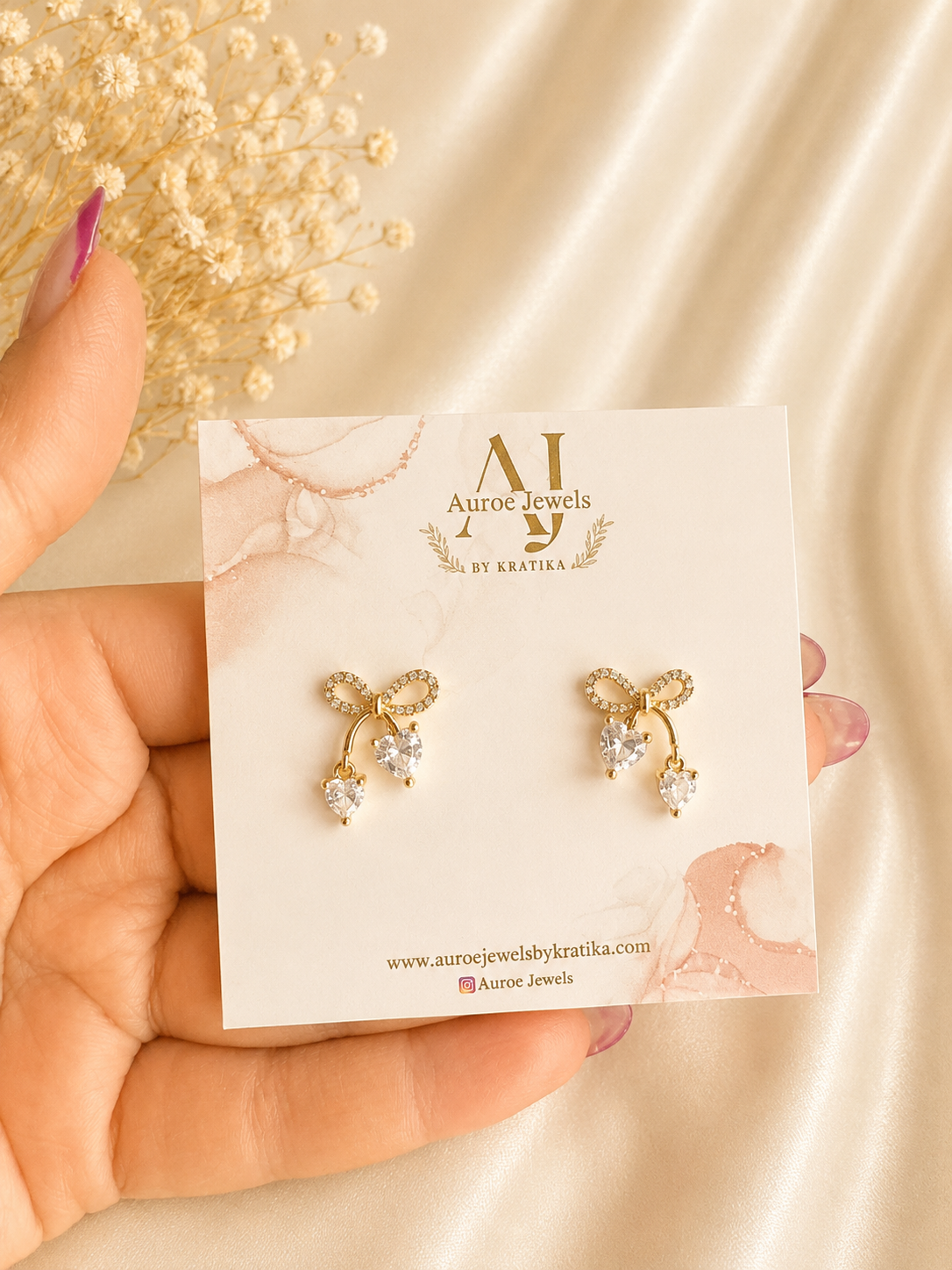 Crystal Bow Studs