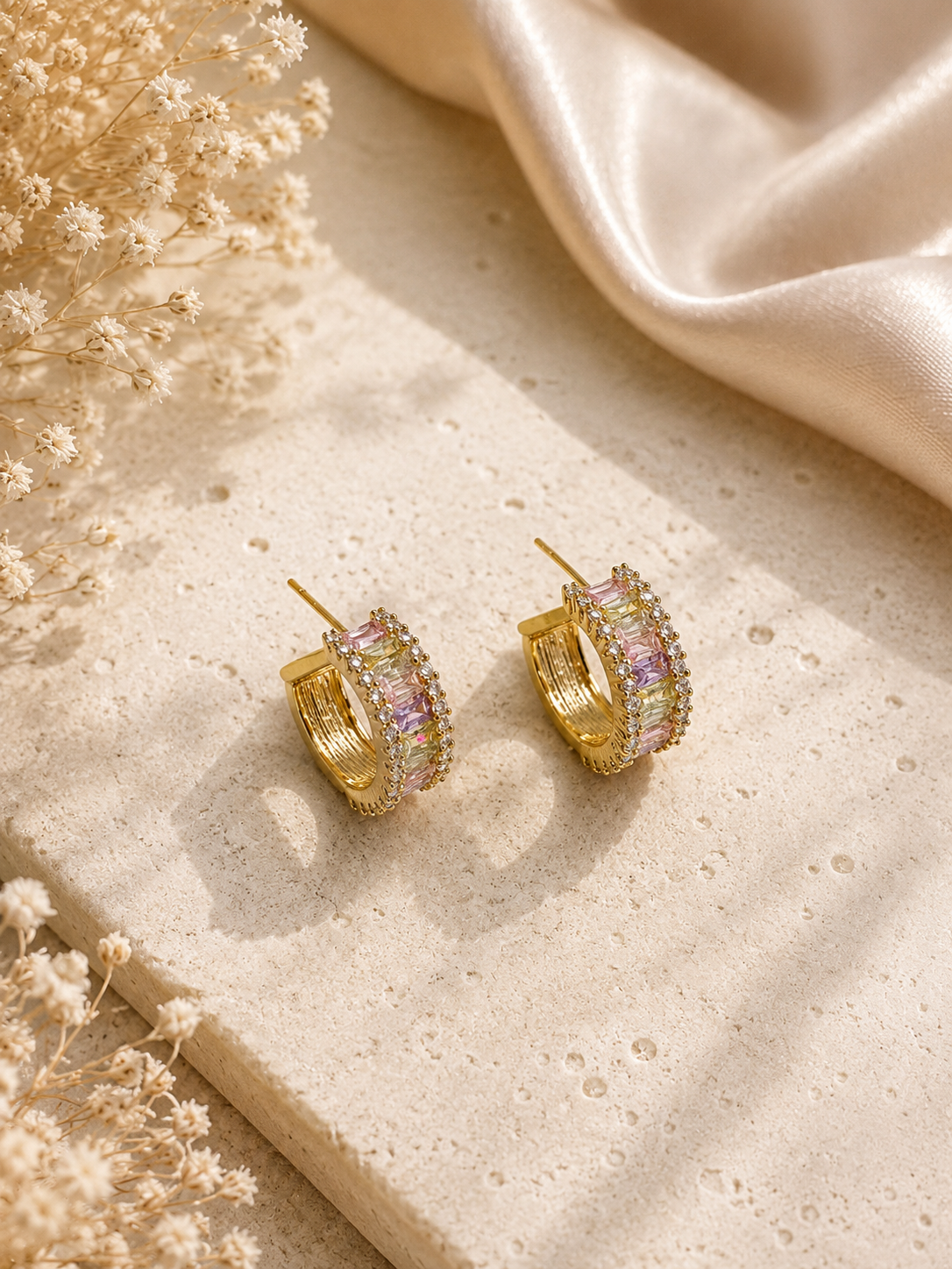 Pastel Prism Hoops