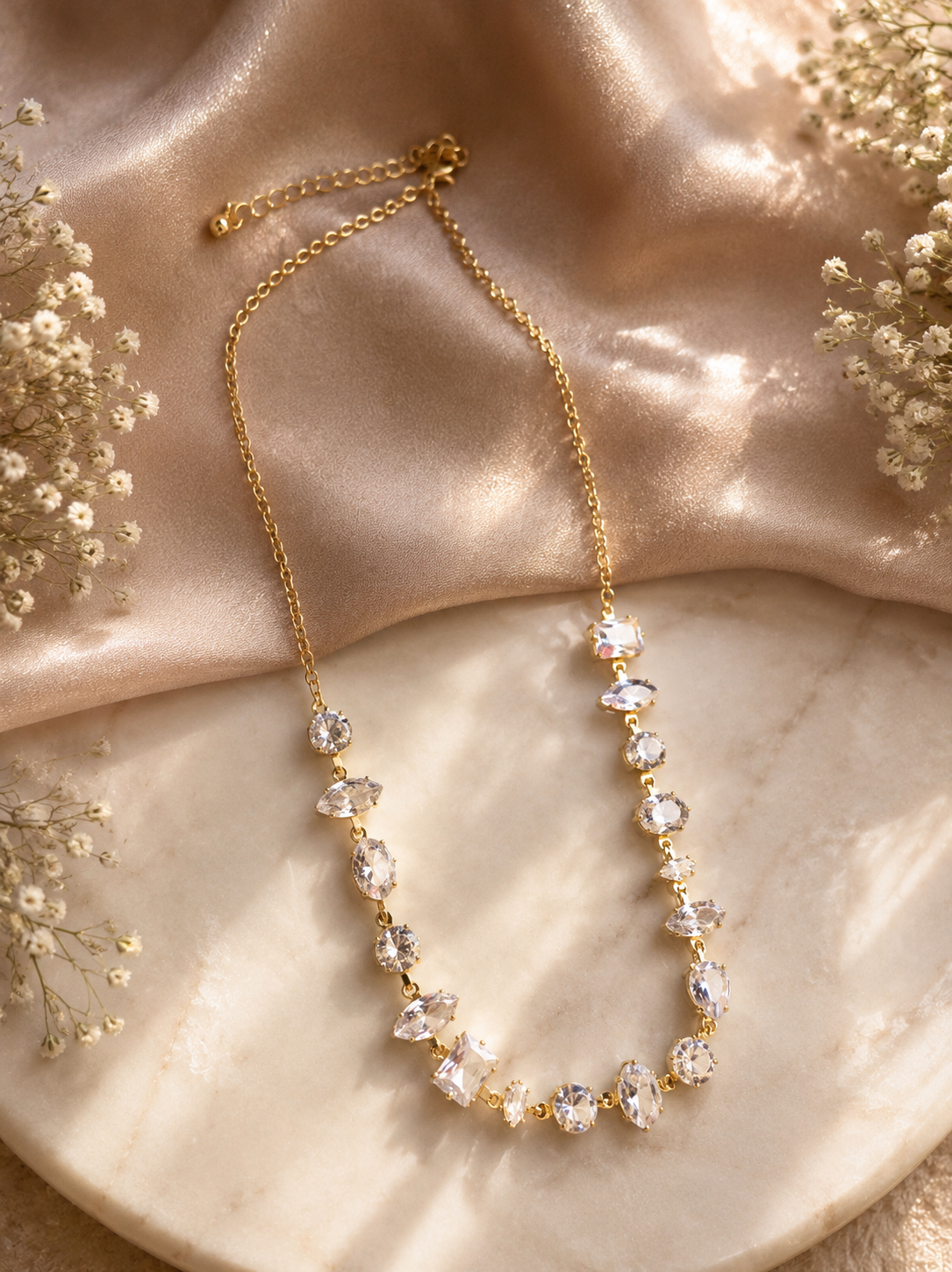 Crystal Cascade Necklace