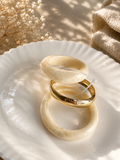 Resin & Gold Bangle Stack