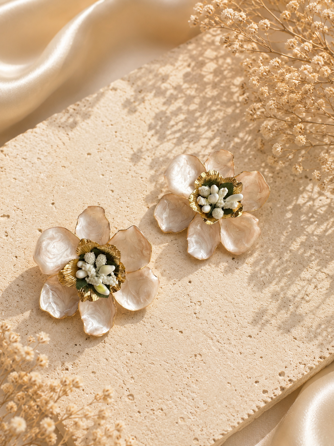 Ivory Blossom Earrings