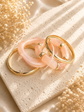 Blush Bloom Bangle Stack