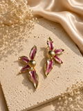 Rosé Orchid Bloom Earrings