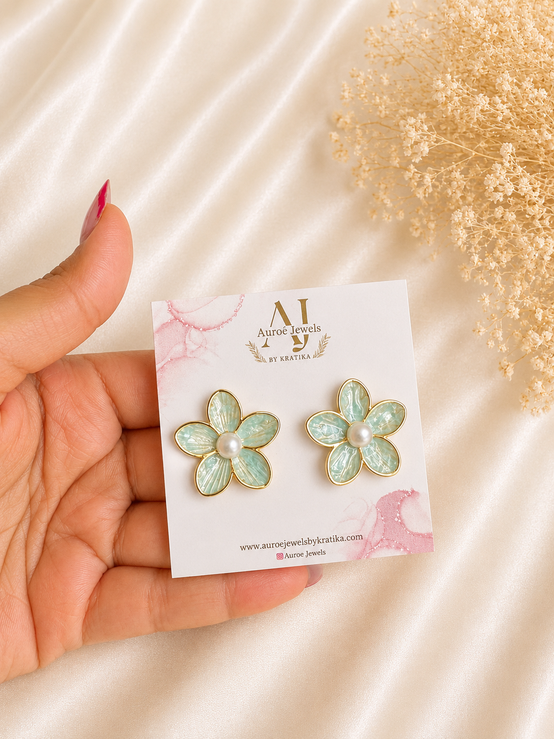 Pastel Bloom Stud Earrings