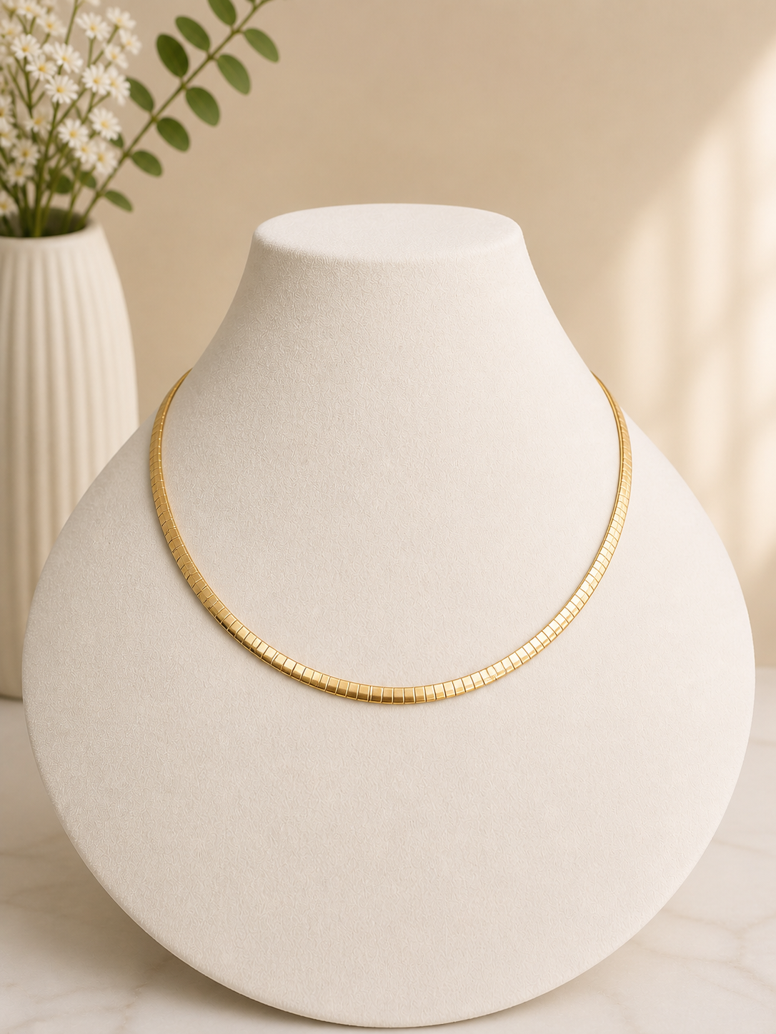 Golden Sleek Chain Necklace