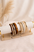 Boho Wooden Bangle Stack