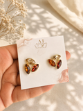 Amber Stud Earrings