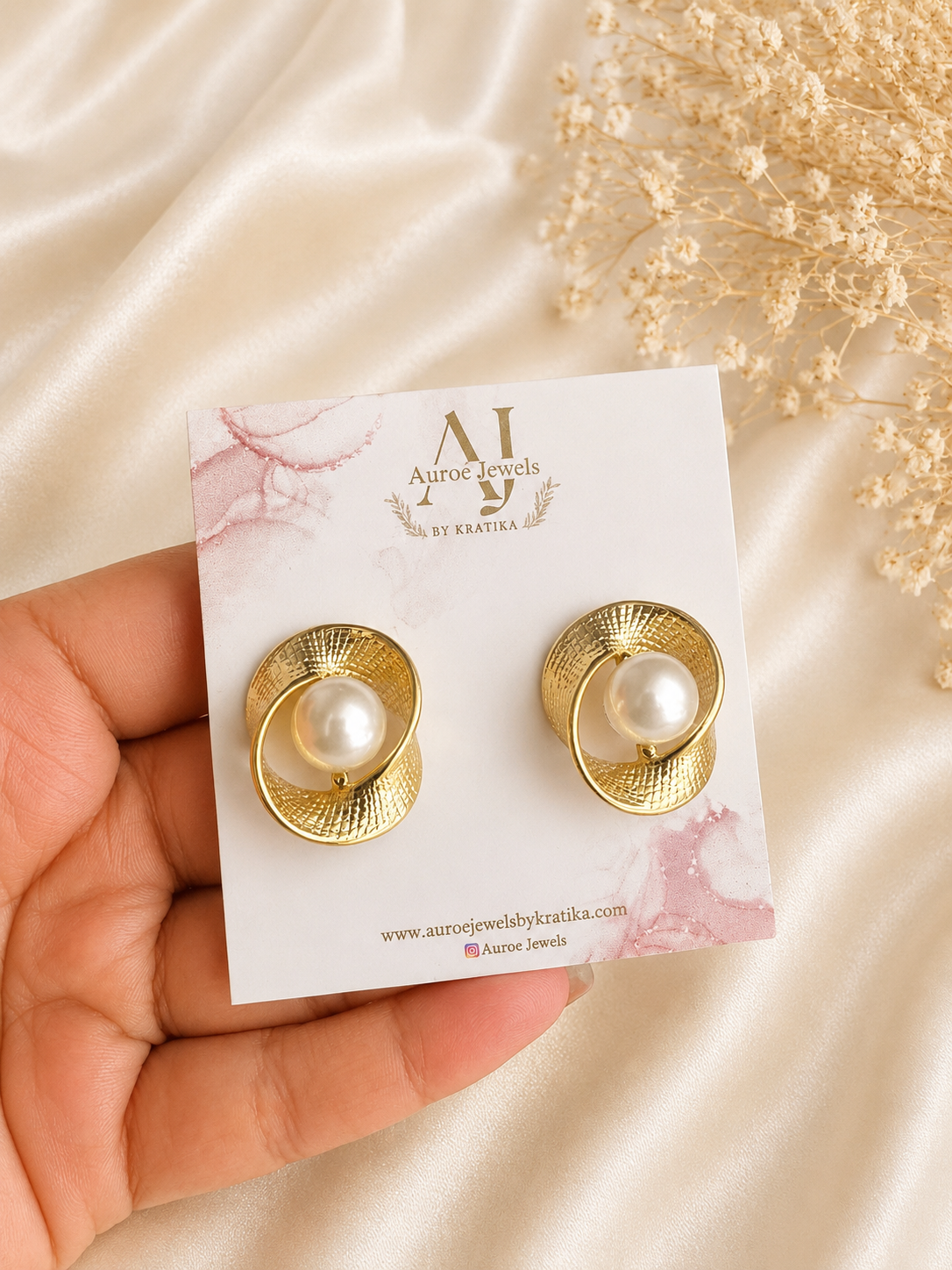Pearl Stud Earrings