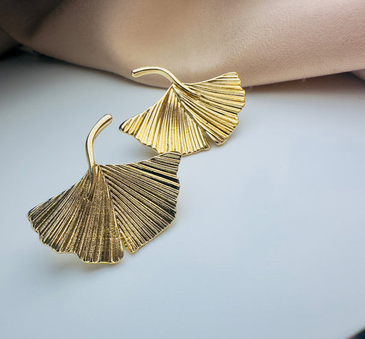 Ginkgo Leaf Earrings