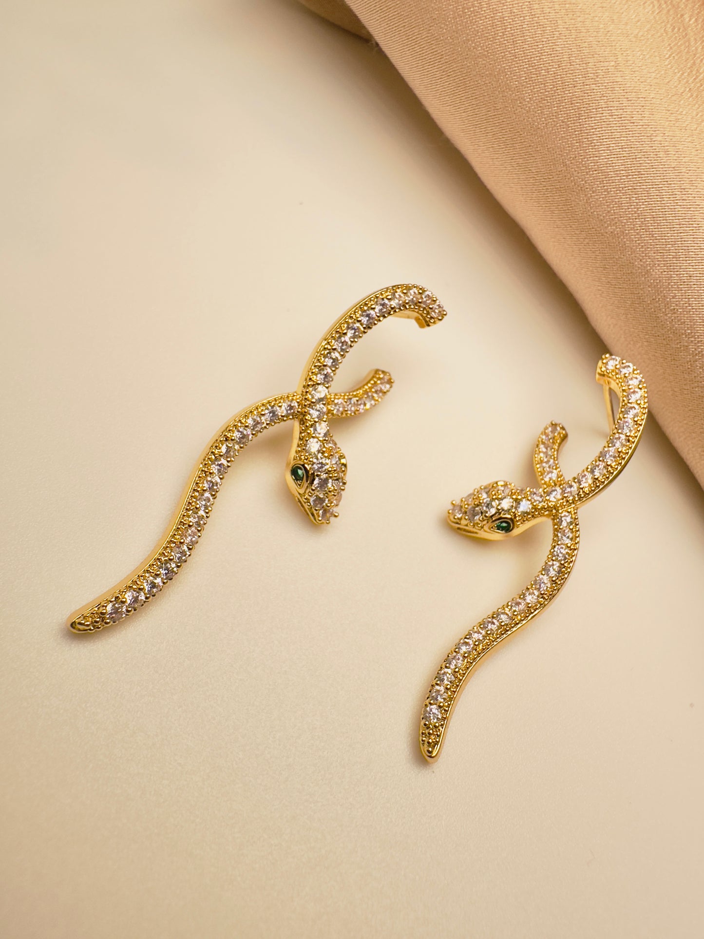 Celestial Snake Earrings