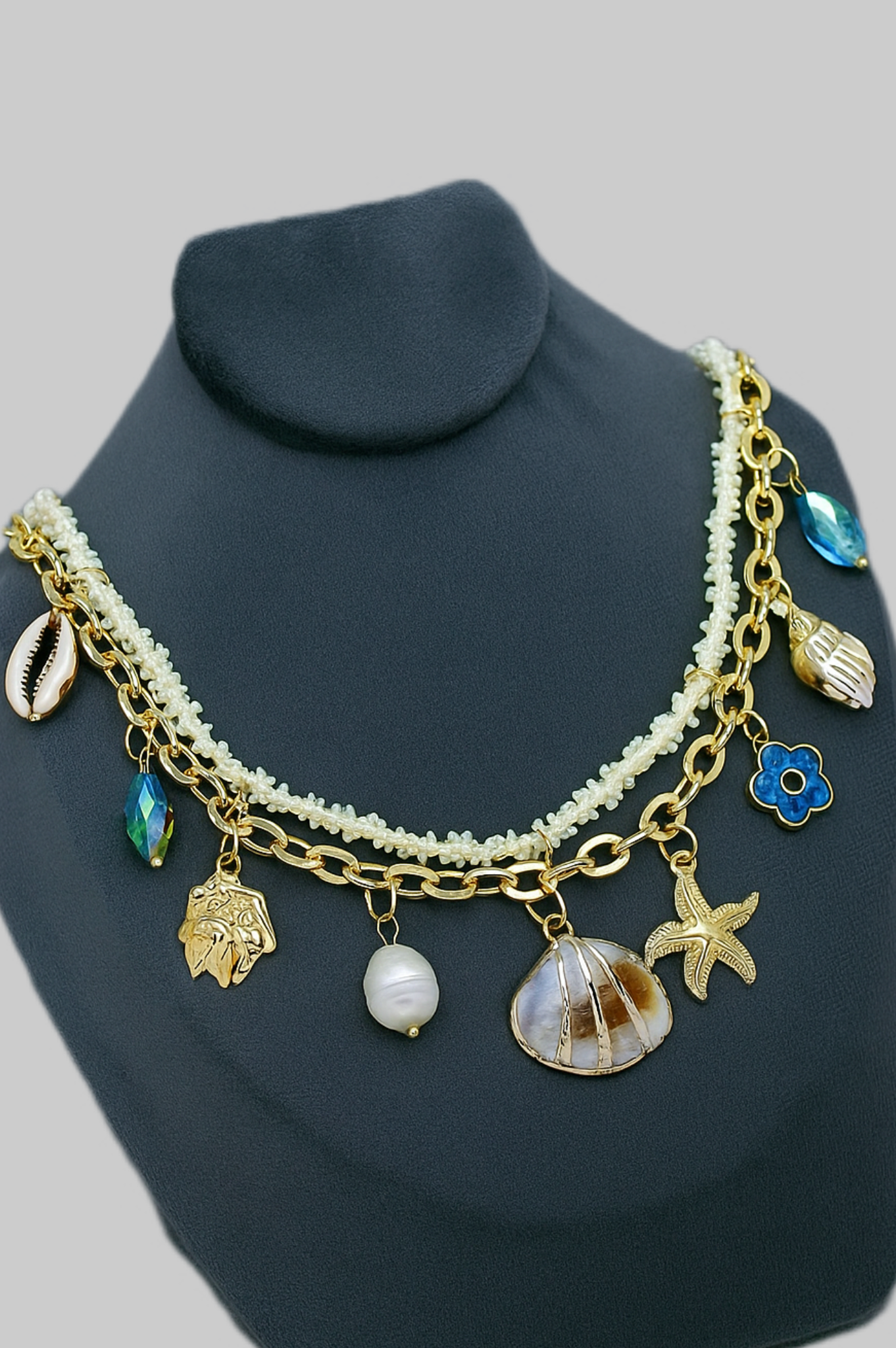 Shell Whisper Charm Necklace