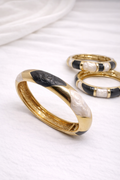 Black & Ivory Italian Bangle