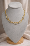 Textured Link Chain Necklace