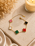 Multicolor Clover Bracelet