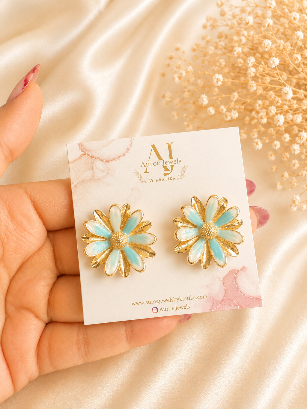 Pastel Daisy Bloom Earrings