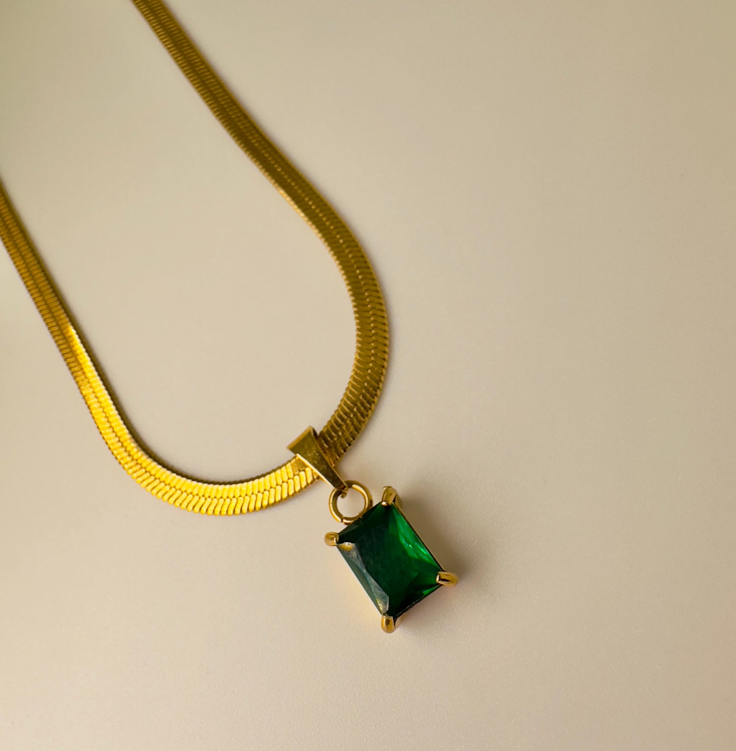 Emerald green stone Pendant