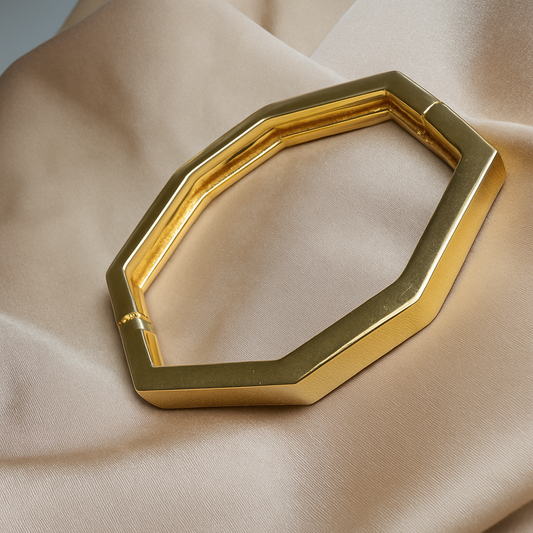 Golden Hex Bangle