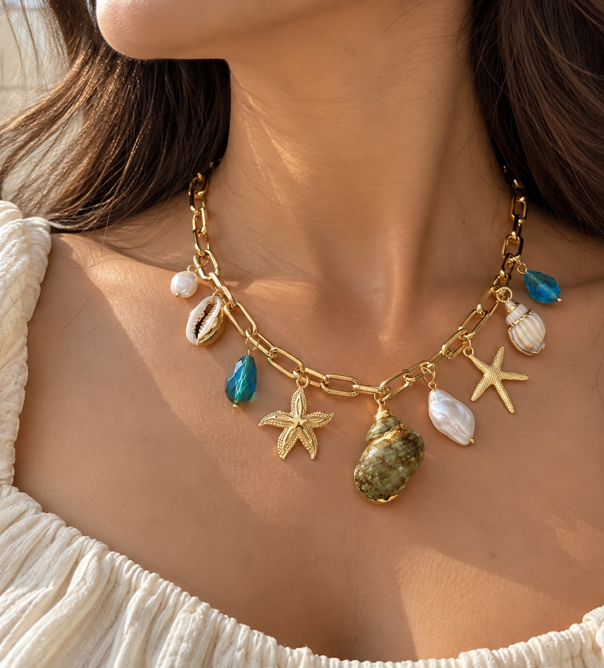 Ocean Treasure Charm Necklace