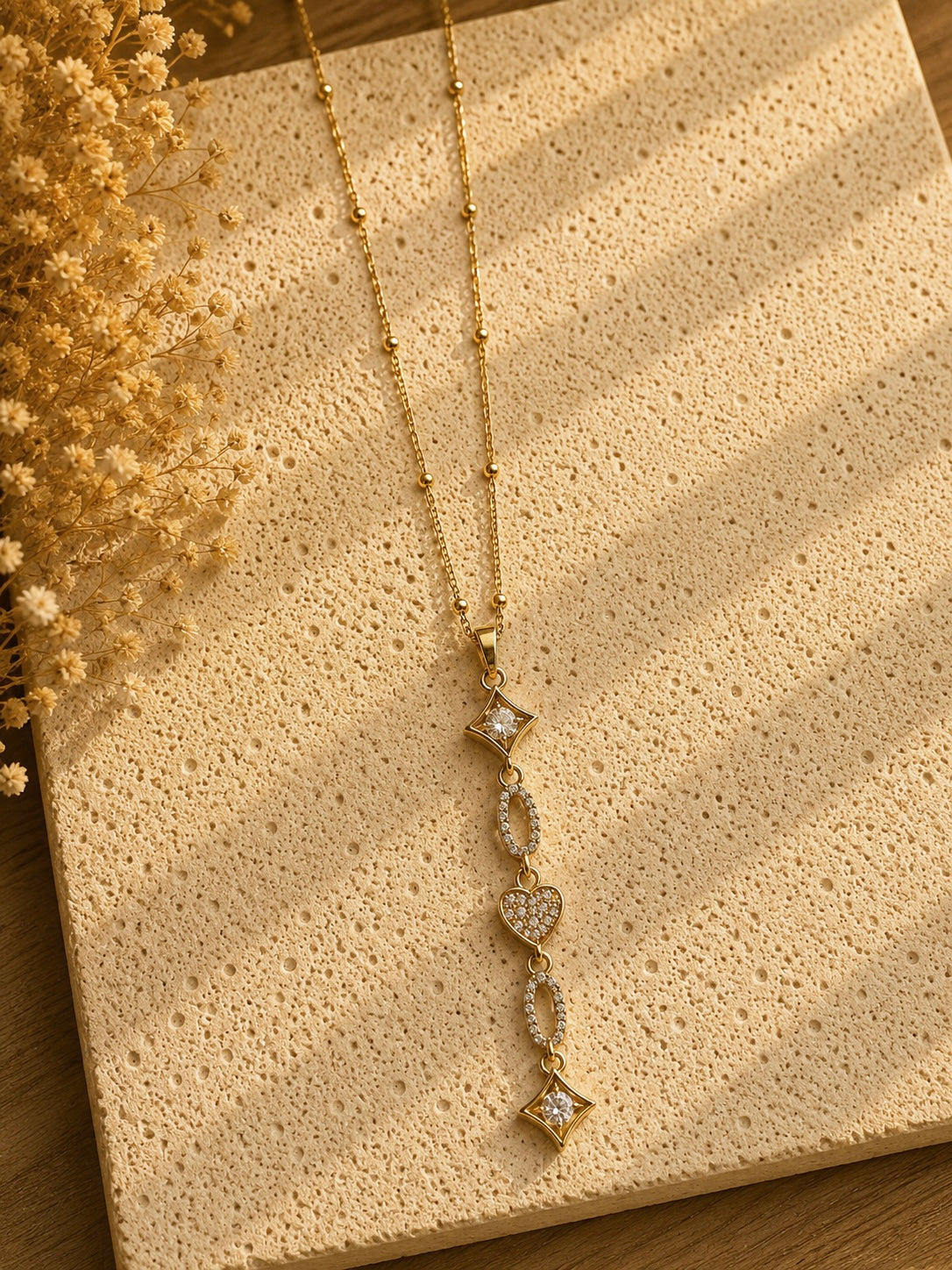 Celeste Heartfall Necklace