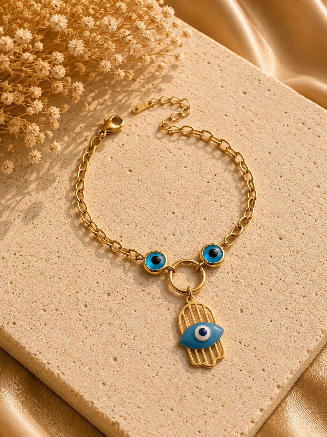 Hamsa Evil Eye Bracelet
