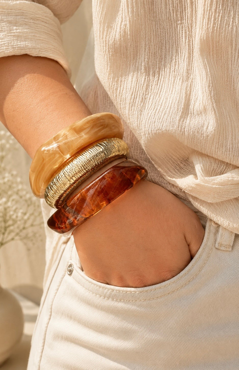 Amber Muse Bangle Stack
