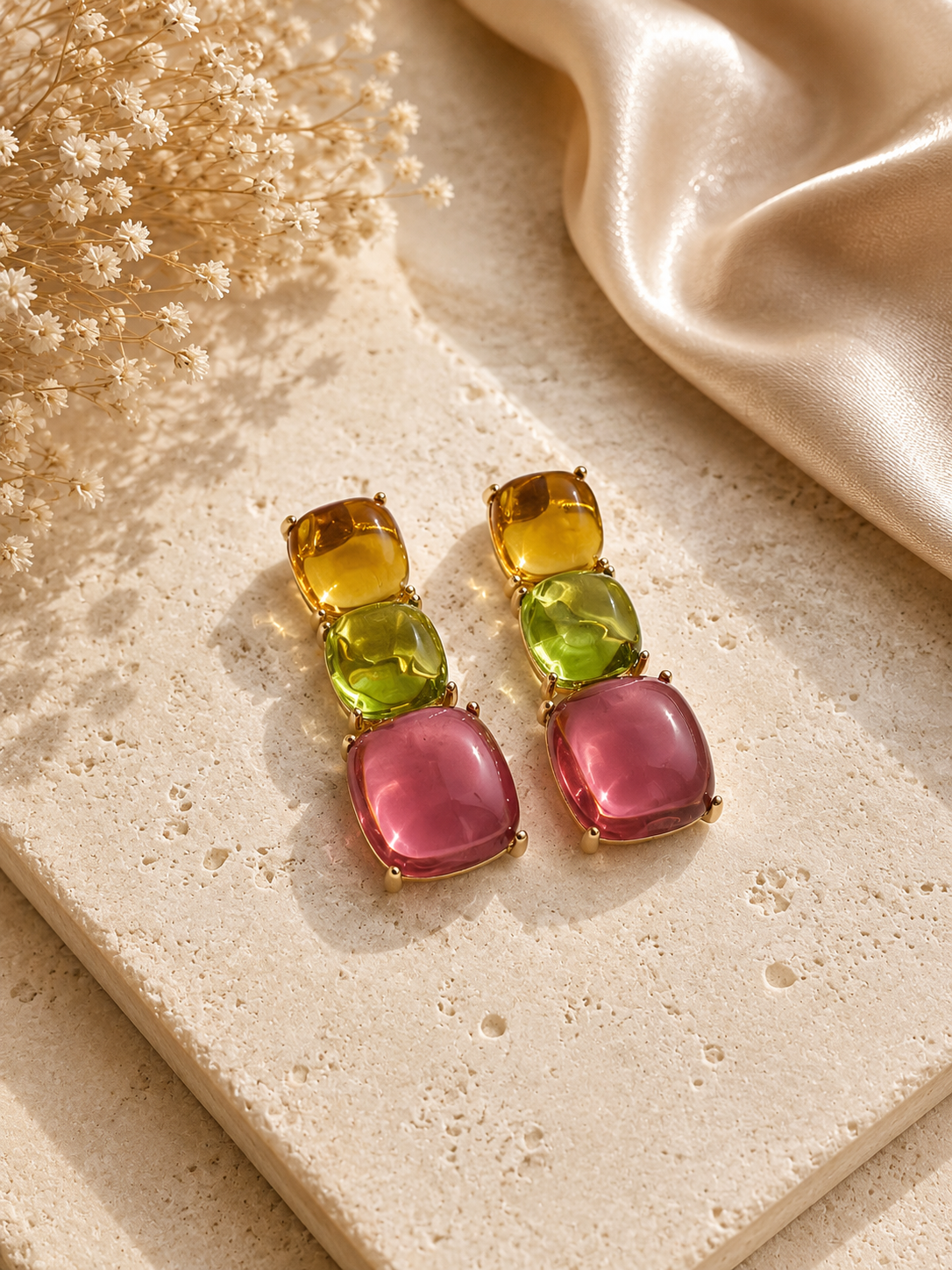 Sorbet Glow Drop Earrings