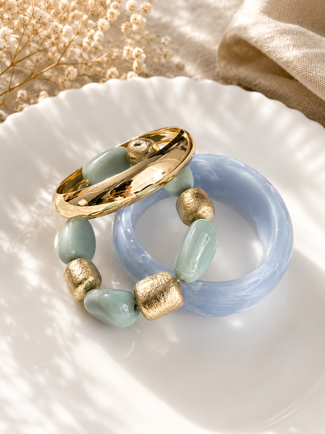 Blue Haze Bangle Stack