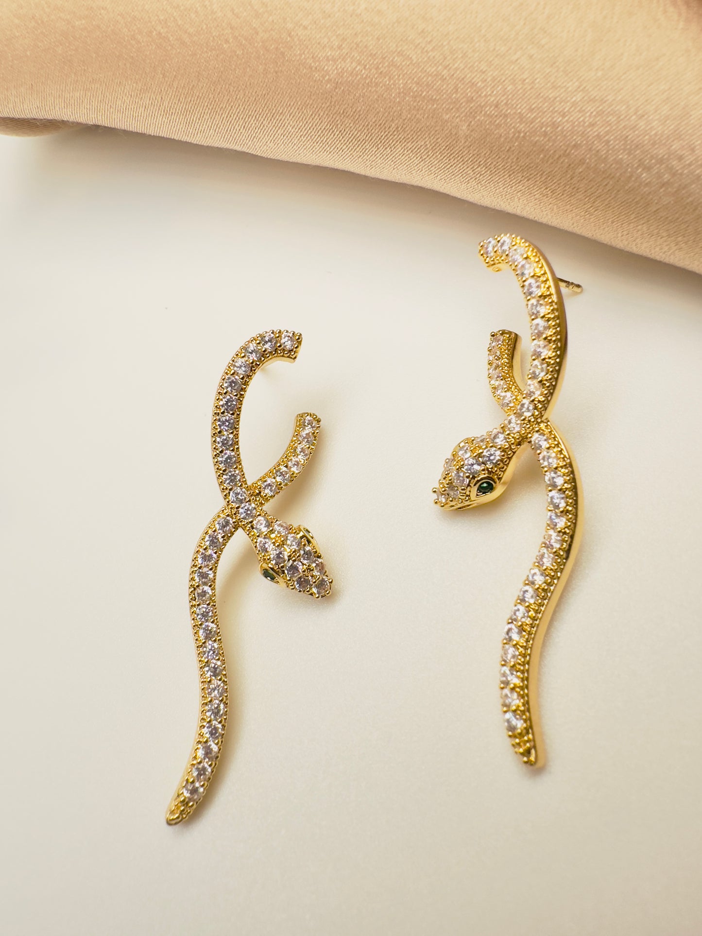 Celestial Snake Earrings