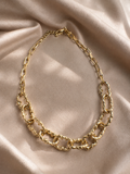 Textured Link Chain Necklace