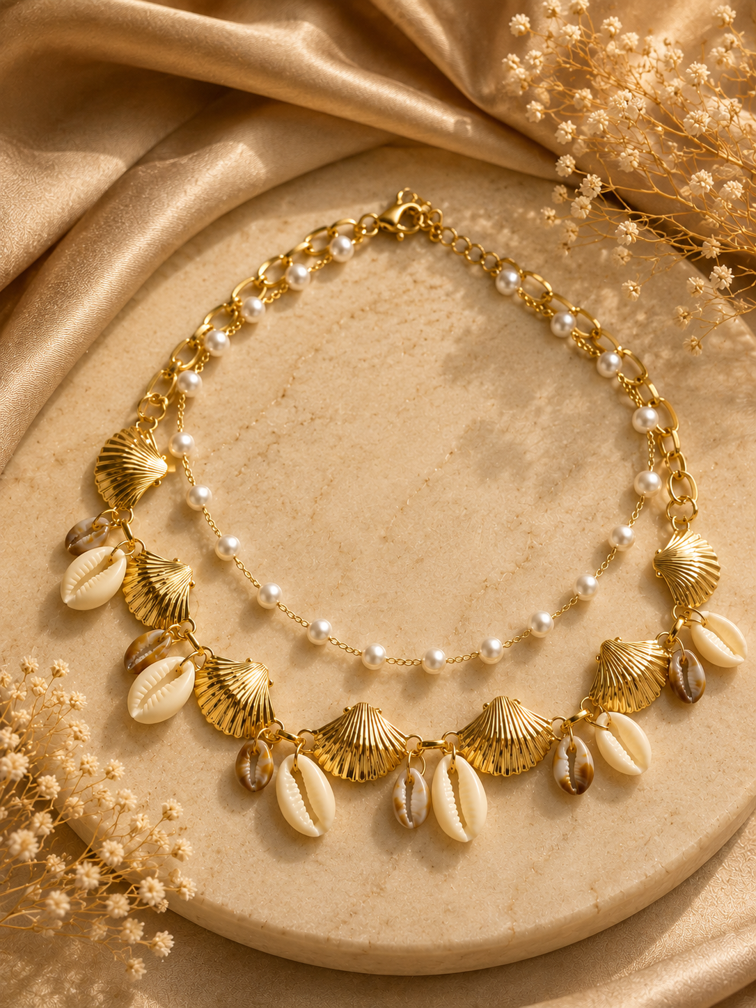 Seashell Charm Necklace