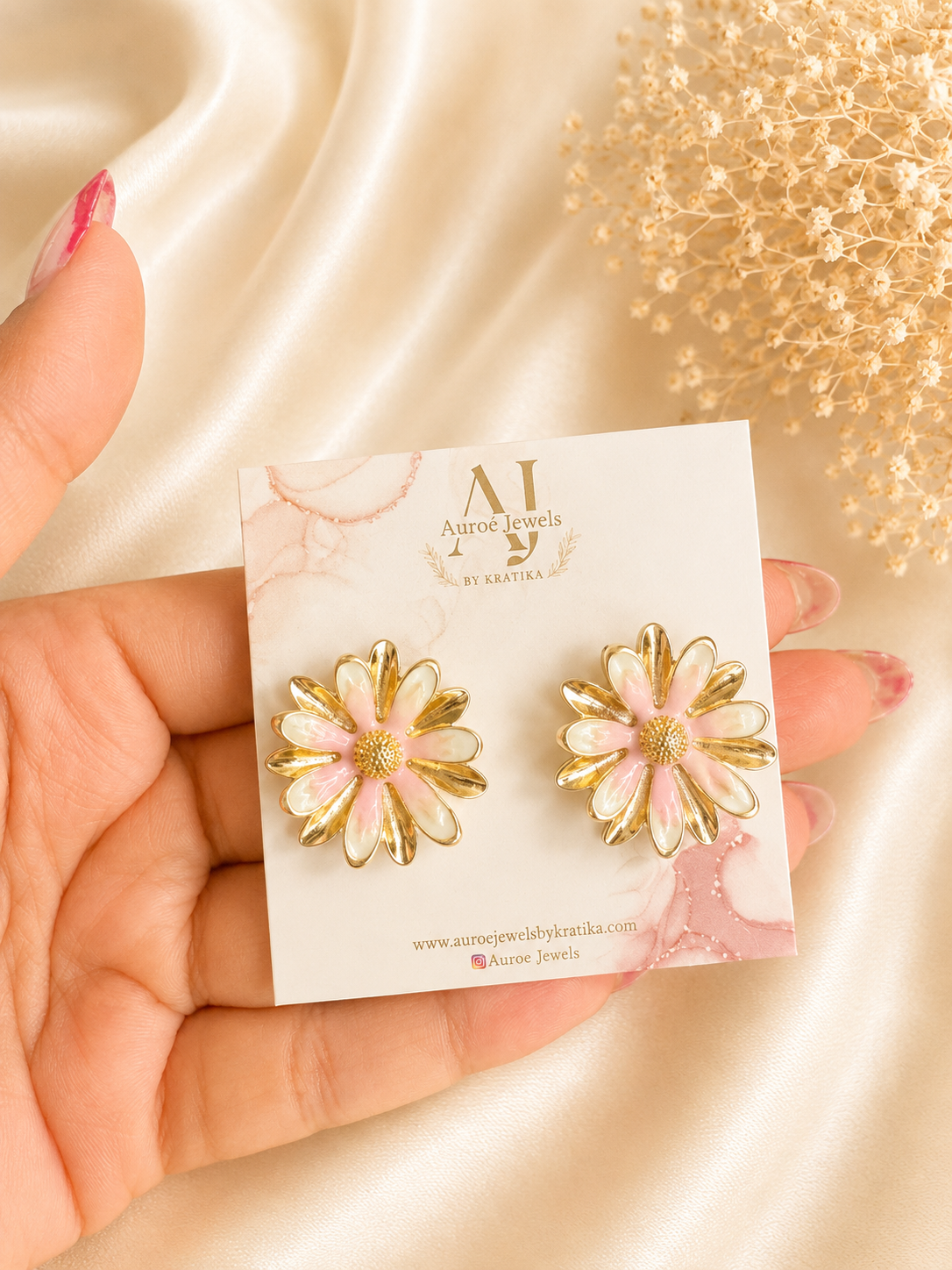 Pastel Daisy Bloom Earrings