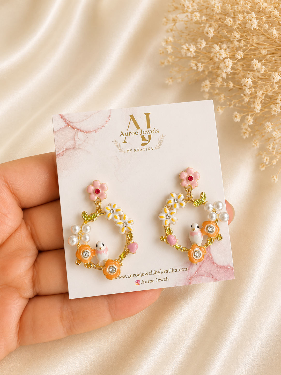 Korean Blossom Garden Earrings
