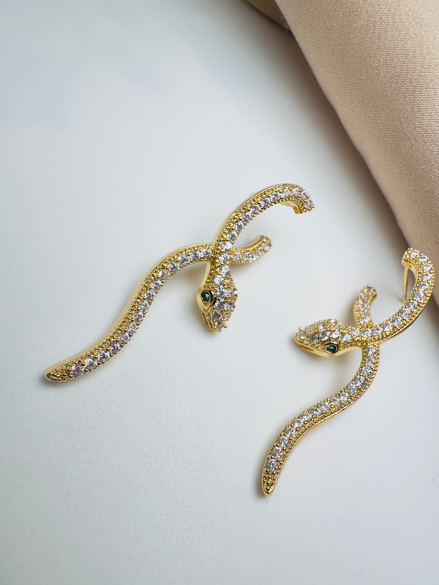 Celestial Snake Earrings