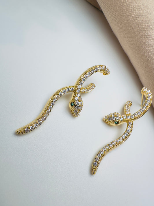 Celestial Snake Earrings