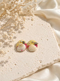 Seashell Charm Studs