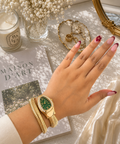 Serpentine Green Dial Snake Watch