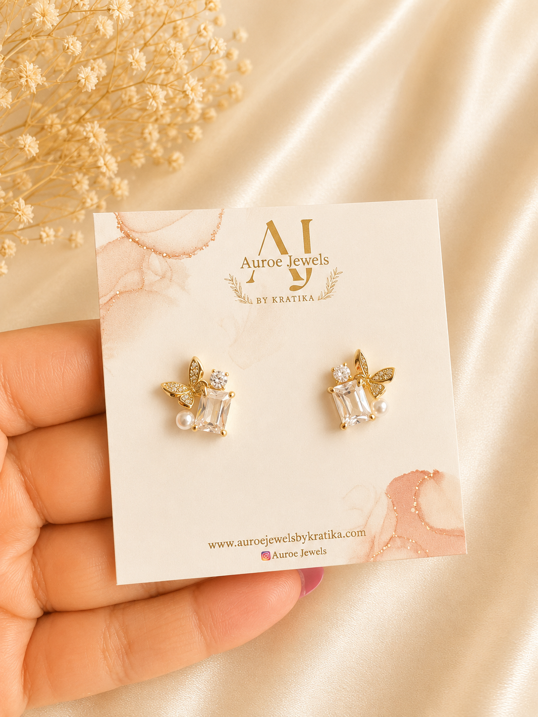 Butterfly Dew Studs